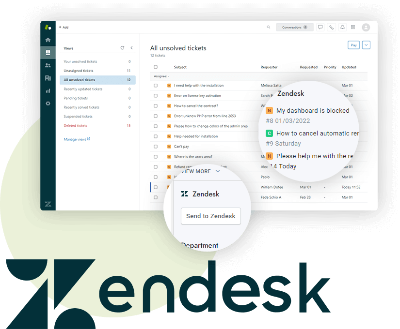 Zendesk Dashboard